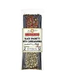 Tiberino Italian One-Pot Meal - Black Spaghetti with Squid Ink, Capers, and Paprika - Buy Online on GoSupps.com