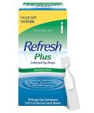 Refresh Plus Lubricant Eye Drops Value Size 70-0.01 fl oz Containers 70 Count - Pack of 1 - Buy Online on GoSupps.com