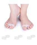 PEDIMEND Gel Toe Spacer with Double Loop (3PAIR - 6PCS) | Bunion & Overlapping Toe Relief | Unisex Foot Care - Buy Online on GoSupps.com