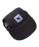 XL Black Dog Baseball Cap - Adjustable Pet Hat with Ear Holes | Sun Protection for Outdoor Sports - Shop Now! - Buy Online on GoSupps.com