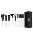 MODA Pro Full Face 13PC Makeup Brush Set - White | Travel Pouch Included | Perfect for Flawless Makeup Application - Buy Online on GoSupps.com
