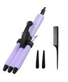 Mini Hair Waver for Short & Medium Hair - 13MM Curling Iron - Lightweight & Travel-Friendly - Purple - Buy Online on GoSupps.com
