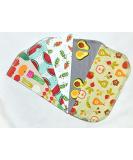 Farmers Market 2 Ply Printed Flannel 8x8 Inches Set of 5 Little Wipes - Buy Online on GoSupps.com