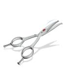 Purple Dragon Curved Dog Scissors - Small Pet Grooming Shears with Safety Round Head & Professional Gray Coating - Buy Online on GoSupps.com