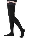 TOFLY Medical Thigh High Compression Stockings - Firm 20-30mmHg Graduated Compression Socks for Varicose Veins Edema - Closed Toe Opaque with Silicone Band Support - Black - Size L - Buy Online on GoSupps.com