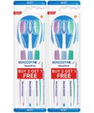 Buy Sensodyne Sensitive Toothbrush - Soft Pack of 6 with Color Variety | International Shipping Available - Buy Online on GoSupps.com