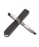 I-Mag Mini Metal Spring Hinge Reading Glasses (2.00 Black) with Slide Open Hard Case | Shop Internationally - Buy Online on GoSupps.com