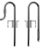 Fzone 10 inch mini-steel lily pipe input and output compatible with 12/16mm filter hoses ideal for aquarium plant containers with acrylic pipe holder (mini 12mm) - Buy Online on GoSupps.com