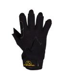 La Sportiva Ferrata Gloves - Black, Size Large | Durable Climbing Gloves - Buy Online on GoSupps.com