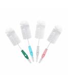 Baby Bottle Brush 2-In-1 Teat Cleaning Bristle Brush | Comfortable Handle | For Feeders, Water Bottles, Thermos | Pack of 1 (Assorted Color) - Buy Online on GoSupps.com
