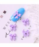 3D Charm 50Pcs Resin Nail Jewelry Ornaments Nail Art Bowknots Manicure Accessories Mini Bow Nail Jewelry Nail Art Decorations Nail Bow Ties(purple) - Buy Online on GoSupps.com