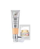 IT Cosmetics CC+ Cream 32ml with SPF 50 & Confidence in a Cream Full-Coverage Foundation - Hydrating & Anti-Aging Bundle - Buy Online on GoSupps.com