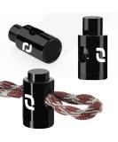 Heavy Duty Cord Locks - Single Hole Drawstring Stopper Fastener for No Tie Shoelaces and More Black - Buy Online on GoSupps.com