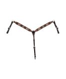 Circle Y Distressed Southwestern Beaded Horse Breast Collar - Turquoise/Brown/White - One Size - Buy Online on GoSupps.com