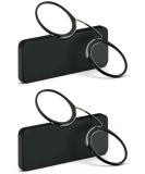 REAVEE 2 Pack Armless Nose Pinching Reading Glasses +1.5 with Portable Case - Ultra Thin No Temple Readers for Men and Women - Black - Buy Online on GoSupps.com