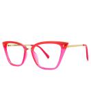 Zeelool Martha FA0457 Cat Eye Blue Light Blocking Glasses | UV400 Protection Eyewear for Women - Bright Pink & 100% UV400 Protection - Buy Online on GoSupps.com