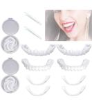 XREUCTOP Provisional Dentures - 2 Pairs of Cosmetic Veneers for Men & Women with Tweezers - Lightening Teeth Enhancements - Buy Online on GoSupps.com