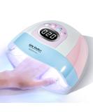 Cute Goddess UV LED Nail Lamp 220W for Fast Drying | Home & Salon Gel Polish Dryer with Automatic Sensor - Purple - Buy Online on GoSupps.com