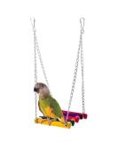 Premium Wooden Bird Swing - Cablepelado Hanging Toys & Play Accessories for Bird Cages - Buy Online on GoSupps.com