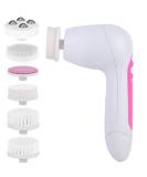 Pink Facial Cleansing Brush for Women Multifunctional Electric Skin Care Tool for Pore Cleaning - Buy Online on GoSupps.com