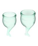 Satisfyer Feel Secure Menstrual Cup | Reusable Period Cup | Soft Silicone Easy Insertion 2 Sizes | Eco-Friendly & Body-Safe | International Shipping - Buy Online on GoSupps.com