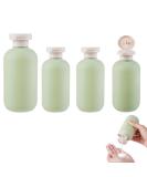 4pcs Flip Cap Shampoo Shower Gel Bottles Empty Refillable Travel Size Bottles Sub Package Squeeze Bottles for Travel Lotion Shampoo Body Wash travel shampoo bottles(100ml *3+200ml*1) - Buy Online on GoSupps.com