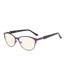 Eyekepper Blue Light Filter Reading Glasses for Women - Stylish Oval Cateye Design in Purple +1.75 - Buy Online on GoSupps.com
