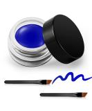 Erinde Blue Gel Eyeliner  Waterproof Long Lasting Cream Eyeliner Gel  High-Intensity Pigments Smudge-Proof Eye Liner Makeup  Water-Resistant Eyeliner with 2PCS Eyeliner Brushes 03 Blue - Buy Online on GoSupps.com