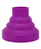 Premium Silicone Diffuser for Curly Hair - Universal Collapsible Hair Dryer Attachment - Portable & Foldable Design - Perfect for Travel (Purple) - Buy Online on GoSupps.com