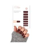 Fairy Nail self-adhesive nail foils manicure nail wraps nail stickers 16 nail polish strips (dark red) Bordeaux - Buy Online on GoSupps.com