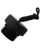 LQ Industrial Black Scuba Dive DIN Tank Valve Cover with Rope - Male Threaded Regulator Plug for Dust Protection - Buy Online on GoSupps.com