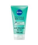 NIVEA Derma Skin Clear Scrub Exfoliating Face Scrub Salicylic Acid Face Scrub Enriched with Niacinamide to Unclog Pores and Refine Skin Textures 150 ml - Buy Online on GoSupps.com