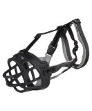Trixie Ferplast Flexible Silicone Muzzle XL-XXL | Comfortable & Durable Dog Muzzle for Large Breeds - Black - Buy Online on GoSupps.com