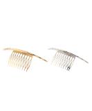 Lurrose 2Pcs French Twist Comb - Alloy Metal Hair Clips for Bridal Wedding - Elegant Women's Hair Accessories for International Shipping - Buy Online on GoSupps.com