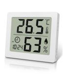 Pitasha Digital Thermo-Hygrometer - 3.2 LCD Desktop Thermometer & Hygrometer with Clock | Accurate Temperature & Humidity Measurement | International Shipping Available - Buy Online on GoSupps.com