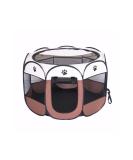 BODISEINT Portable Pet Playpen - Foldable Exercise Pen for Dogs, Cats, and Small Pets - Indoor/Outdoor Kennel for Travel and Camping - Medium Coffee/Beige - Buy Online on GoSupps.com