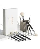 Premium Real Natural Hair Makeup Brush Set Goat Hair Brushes with Washable Organizer Bag for Makeup Artists | International Shipping Available - Buy Online on GoSupps.com