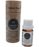 Nativilis Copaiba Balsam Essential Oil 10ml - 100% Natural Copaifera Officinalis - GC/MS Tested Therapeutic Oil - Buy Online on GoSupps.com