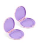 Buy Euppsiiu Pink Braces & Dental Retainer Case - 2-Piece Mouth Guard Container for Dentures & Aligners | Fast International Shipping - Buy Online on GoSupps.com