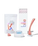 Bless Linen Billie Coral Shaving Razor with (2) 5-Blade Cartridges and Magic Holder - Buy Online on GoSupps.com