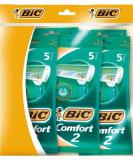BIC Comfort 2 Men's Twin Blade Disposable Razor - Buy 5 Packs of 5 - Best International Shipping! - Buy Online on GoSupps.com