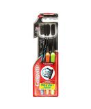 Colgate Slimsoft Toothbrush Set - Anthracite 2 Pieces | Soft Bristles for Gentle Oral Care - Shop Internationally - Buy Online on GoSupps.com