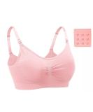 Dreamburn Maternity Nursing Bra - Wireless Seamless Comfort - M Pink Style1 - Buy Online on GoSupps.com