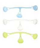 Snappi Diaper Clip for Gauze & Fabric Diapers | 3 Pack | Large & Small | Light Blue White Light Yellow | Up to 18 Months - Buy Online on GoSupps.com