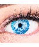 Colored blue white walker contact lenses Ice Blue Anime Cosplay Lenses Without strength - strongly covering and intensive colors with free contact lens containers for Halloween carnival - Buy Online on GoSupps.com