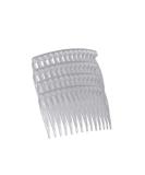 Set of 4 Tort Plain Hair Combs 7cm French Side Combs - White | Strong Hold Hair Clips for Girls & Women - Buy Online on GoSupps.com
