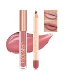 Charm Kiss Lip Liner & Lipstick Set - Long-Lasting Matte Makeup Kit (09#) - Buy Online on GoSupps.com