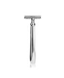 CSB Classic Double Edge Safety Razor - Reusable Chrome DE Razor for Men & Women | 10 Blades Included - Eco-Friendly Shaving Solution - Buy Online on GoSupps.com