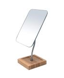 YEAKE Flexible Gooseneck Bamboo Vanity Makeup Mirror360Rotation 8 Large Frameless Vanity Mirror Folding Portable Table Desk Mirror with Stand Bathroom Shaving Make Up Mirrors Rectangle Large (Pack of 1) Bamboo Flexible  - Buy Online on GoSupps.com