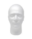Male Styrofoam Foam Mannequin Wig Head 11 Inch - Pack of 1 | Lightweight and Durable for Displaying Wigs and Hats - Buy Online on GoSupps.com